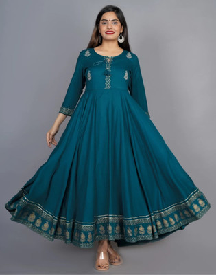 Nandi Flared/A-line Gown(Green)