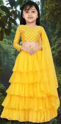 RUDKI ENTERPRISE Anarkali Gown(Yellow)