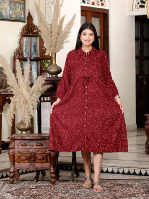 MadhuGarments Flared/A-line Gown(Multicolor)