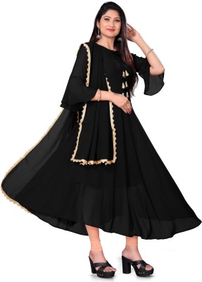 VSPCreation Anarkali Gown(Black)