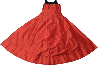 Taj Traders Flared/A-line Gown(Red)