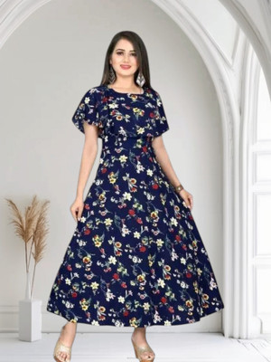 Db Fashion Rr Flared/A-line Gown(Blue)