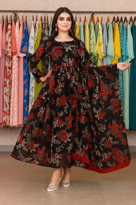 Mastvery Anarkali Gown(Black)