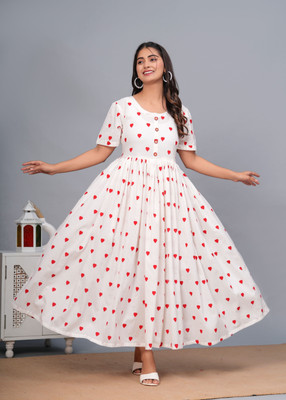 NUPITAL Flared/A-line Gown(White)