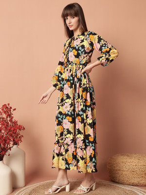 Femvy Flared/A-line Gown(Yellow)