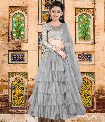 RUTSH CREATION Flared/A-line Gown(Grey)