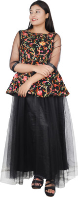 rayie collection Flared/A-line Gown(Black)
