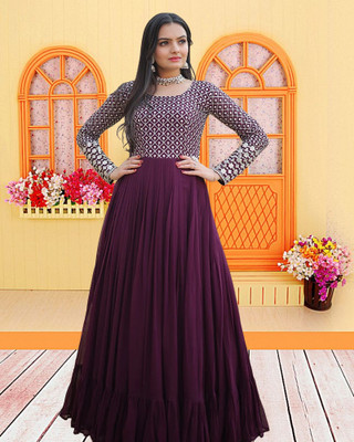 Thapnath Anarkali Gown(Black)