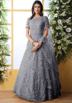 Julee Flared/A-line Gown(Grey)