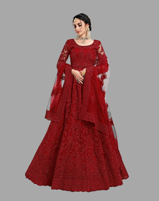 Julee Flared/A-line Gown(Maroon)