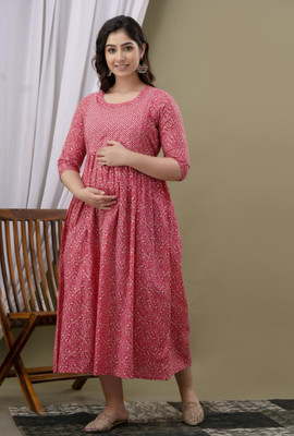 VF Rajasthan Flared/A-line Gown(Pink)