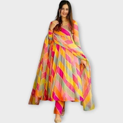 Dhanshavi Straight Gown(Multicolor)