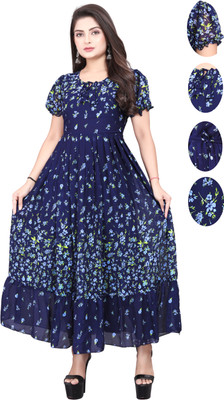 premarth Flared/A-line Gown(Blue)