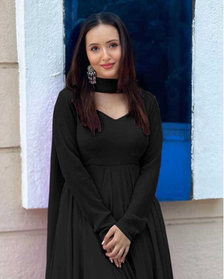 RCI ENTERPRISE Anarkali Gown(Black)
