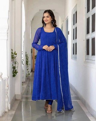 VSPCreation Anarkali Gown(Blue)