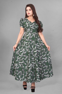 J.Fathom Enterprise Flared/A-line Gown(Green)