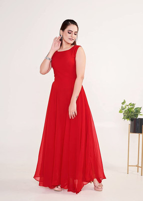 Reemc Enterprise Anarkali Gown(Red)