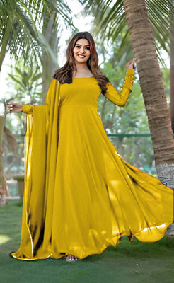 Excessive Anarkali Gown(Yellow)