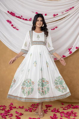 UKB FASHION HUB Flared/A-line Gown(Multicolor)