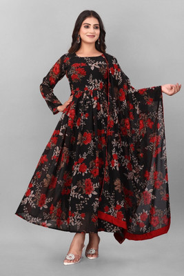 Mastvery Anarkali Gown(Black)