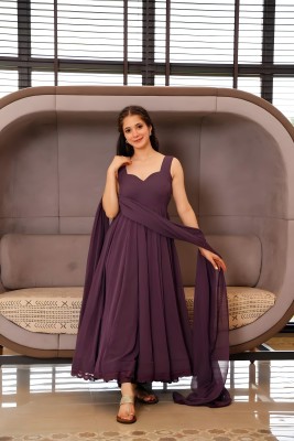 SAFFIRA ENTERPRISES Anarkali Gown(Purple)