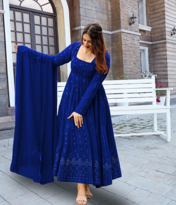 Kedar Fab Anarkali Gown(Blue)