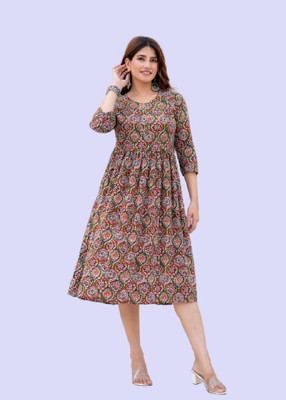 BAHUBALI CREATION Flared/A-line Gown(Blue)