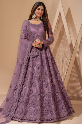 A To Z Cart Flared/A-line Gown(Purple)