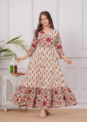Aashiward Anarkali Gown(Silver)