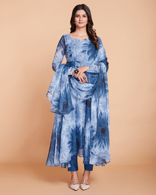 Kedar Fab Anarkali Gown(Blue)