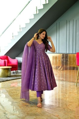 Mylofy Anarkali Gown(Purple)