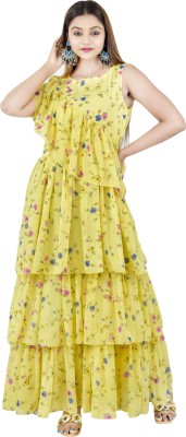 rayie collection Flared/A-line Gown(Yellow)