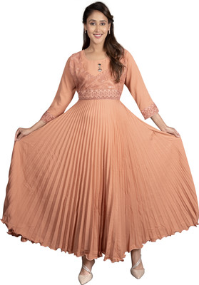 Eden Enterprises Flared/A-line Gown(Pink)