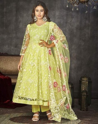 Beautypiie Anarkali Gown(Yellow)