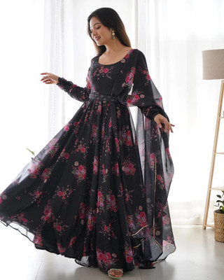 Priyal Designer Printed Kurta, Trouser/Pant & Dupatta Set