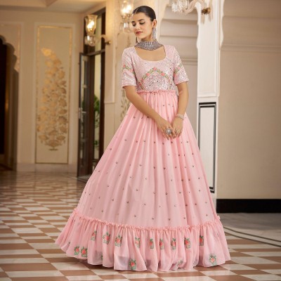 Peachmode Anarkali Gown(Pink)