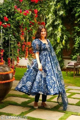 NARI DREAM Anarkali Gown(Blue)