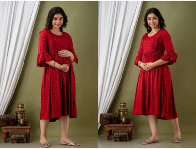 PUBAR Anarkali Gown(Red)
