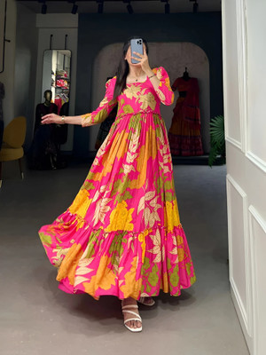 arlima Anarkali Gown(Multicolor)