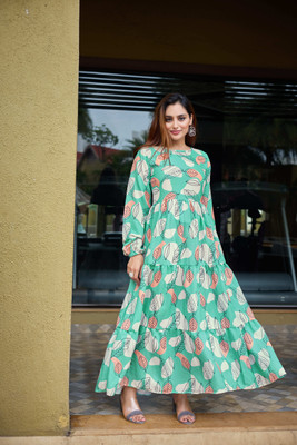 SARINKU Flared/A-line Gown(Light Green)