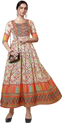 Fashion Galleria Anarkali Gown(Multicolor)