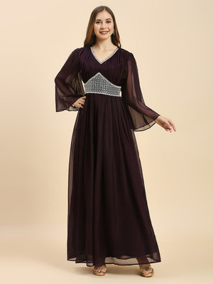 Madhuram Anarkali Gown(Maroon)