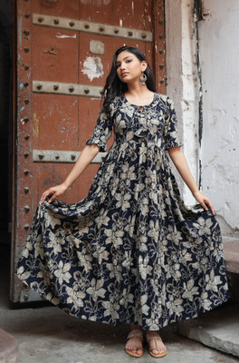 JYOTISHA Anarkali Gown(Blue)