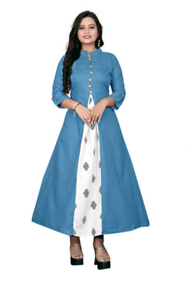 Talavadi Flared/A-line Gown(Blue)