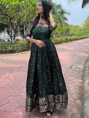 Kedar Fab Anarkali Gown(Green)