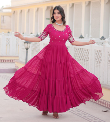 anara Flared/A-line Gown(Pink)