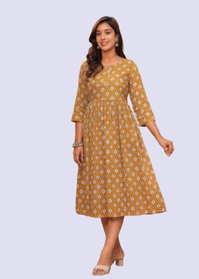 BAHUBALI CREATION Anarkali Gown(Yellow)