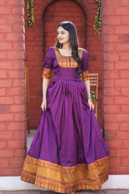 Thapnath Anarkali Gown(Maroon)