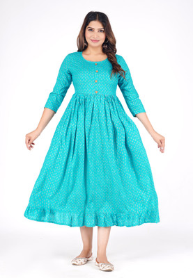 Radhe Fashion Women Embellished Anarkali Kurta(Pink)