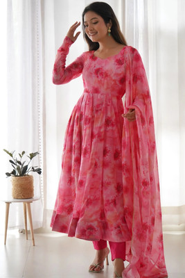 Kedar Fab Anarkali Gown(Pink)
